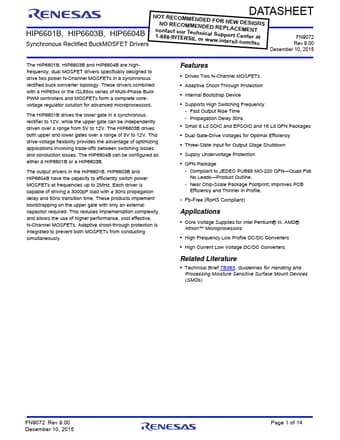  Datasheet Preview Page 1