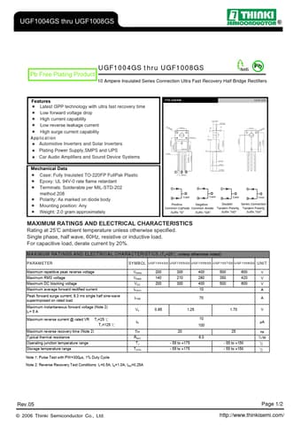 Datasheet Preview Page 1