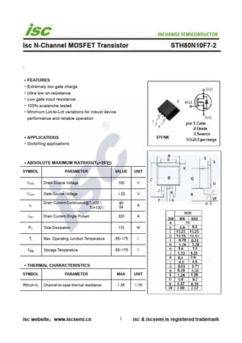  Datasheet Preview Page 1