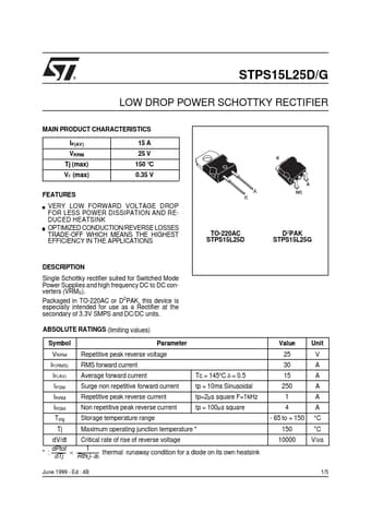  Datasheet Preview Page 1