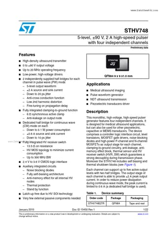  Datasheet Preview Page 1