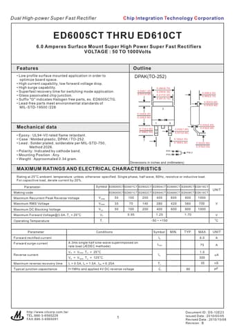  Datasheet Preview Page 1