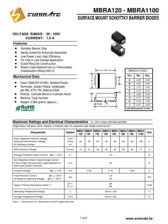  Datasheet Preview Page 1