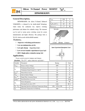  Datasheet Preview Page 1