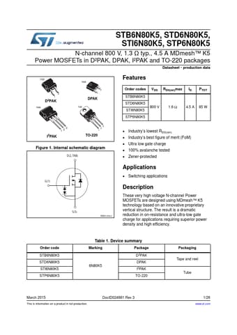  Datasheet Preview Page 1