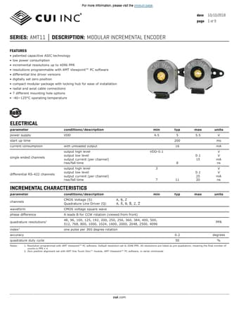  Datasheet Preview Page 1