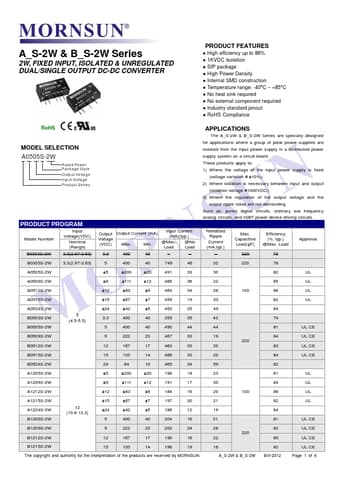  Datasheet Preview Page 1