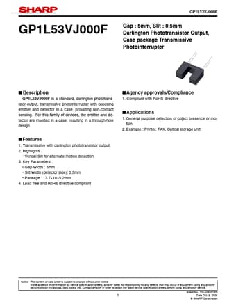 Datasheet Preview Page 1