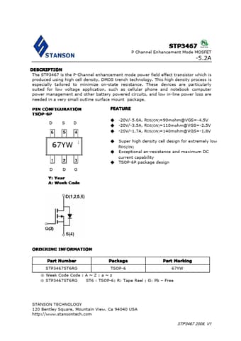 Datasheet Preview Page 1
