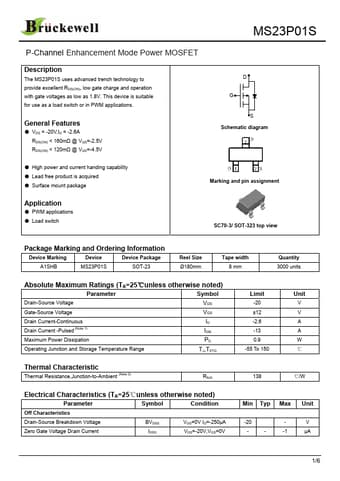  Datasheet Preview Page 1
