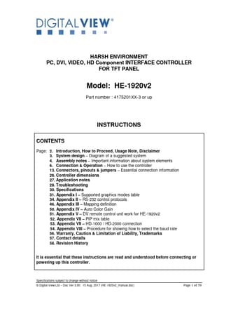 Datasheet Preview Page 1