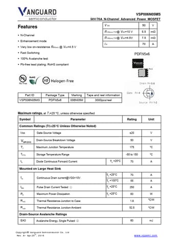  Datasheet Preview Page 1