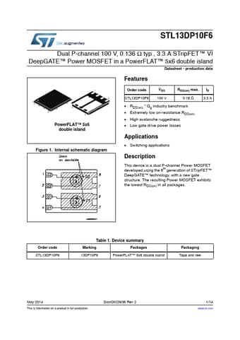  Datasheet Preview Page 1