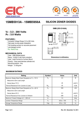  Datasheet Preview Page 1