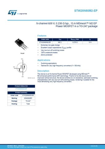  Datasheet Preview Page 1