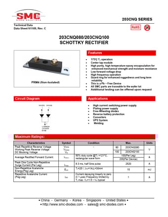  Datasheet Preview Page 1