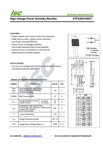  Datasheet Preview Page 1
