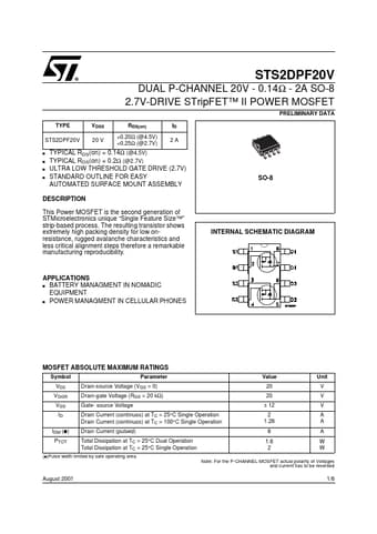  Datasheet Preview Page 1