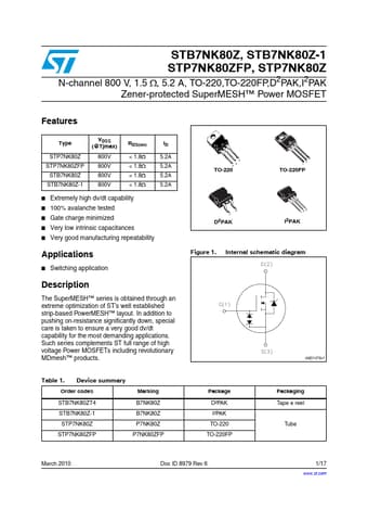  Datasheet Preview Page 1