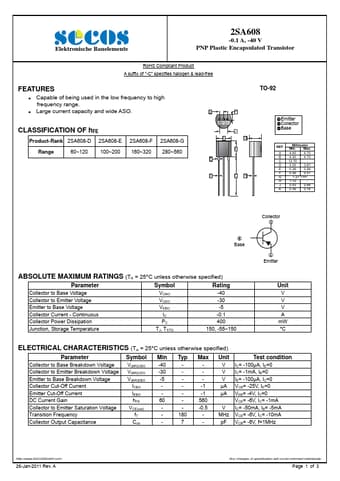 Datasheet Preview Page 1