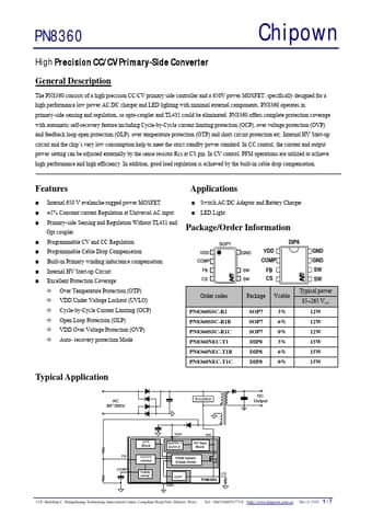  Datasheet Preview Page 1