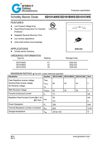  Datasheet Preview Page 1