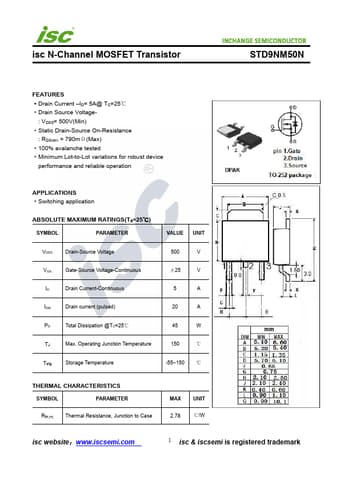  Datasheet Preview Page 1