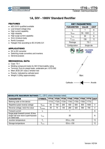  Datasheet Preview Page 1