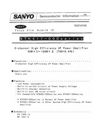 Datasheet Preview Page 1