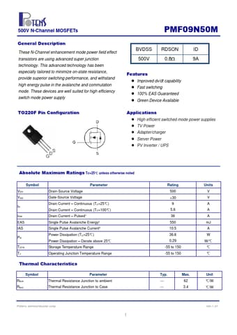  Datasheet Preview Page 1