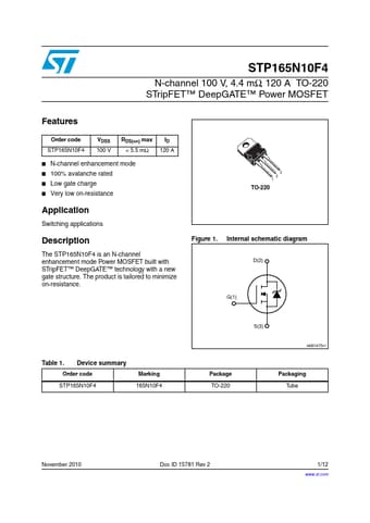  Datasheet Preview Page 1