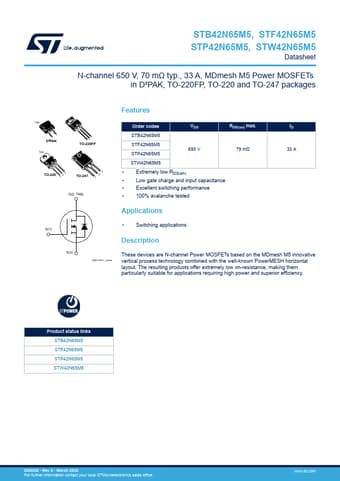  Datasheet Preview Page 1