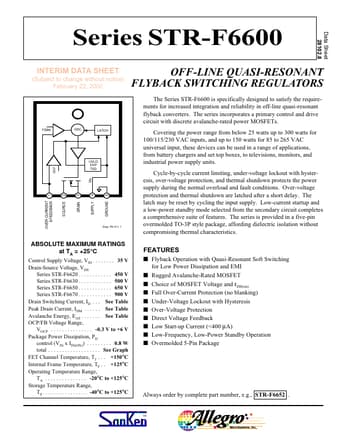  Datasheet Preview Page 1