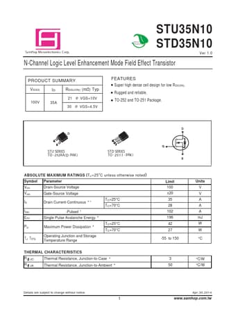  Datasheet Preview Page 1