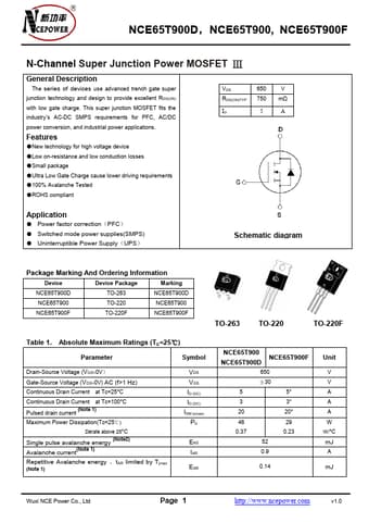  Datasheet Preview Page 1