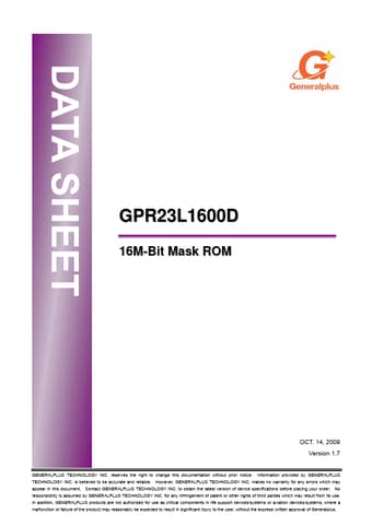  Datasheet Preview Page 1
