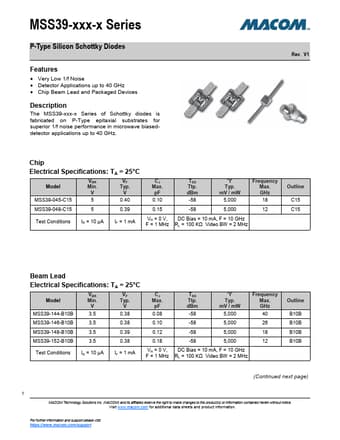  Datasheet Preview Page 1