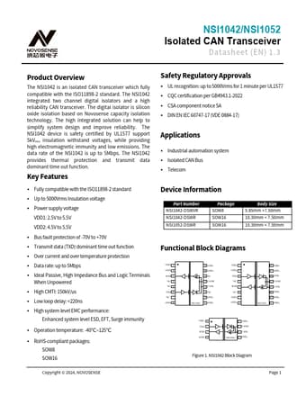  Datasheet Preview Page 1