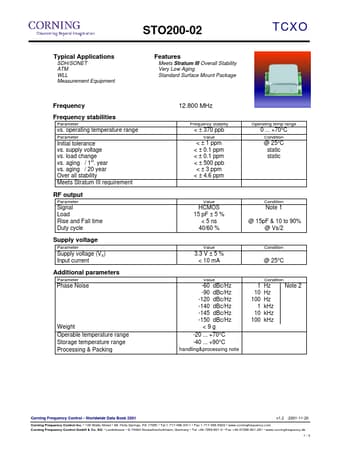  Datasheet Preview Page 1