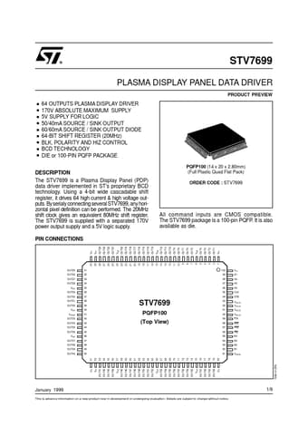  Datasheet Preview Page 1