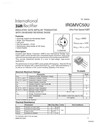  Datasheet Preview Page 1