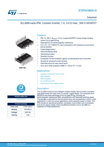  Datasheet Preview Page 1