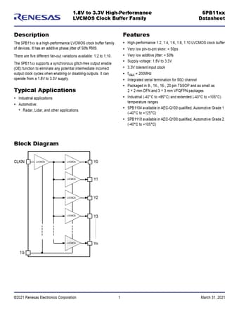  Datasheet Preview Page 1