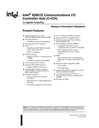  Datasheet Preview Page 1