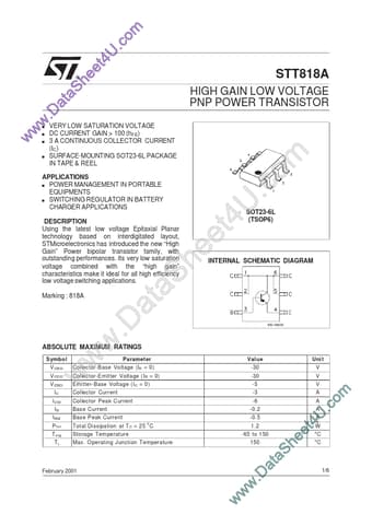  Datasheet Preview Page 1