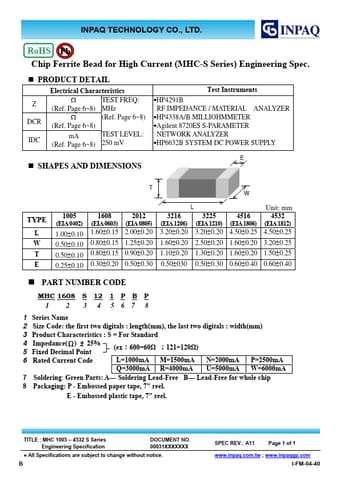  Datasheet Preview Page 1