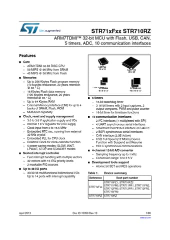  Datasheet Preview Page 1