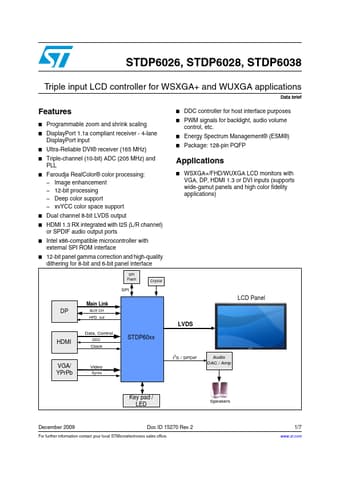  Datasheet Preview Page 1