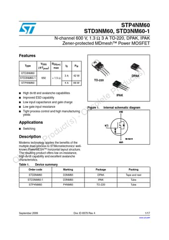  Datasheet Preview Page 1