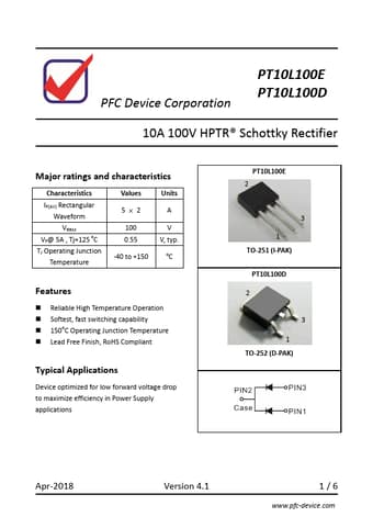  Datasheet Preview Page 1
